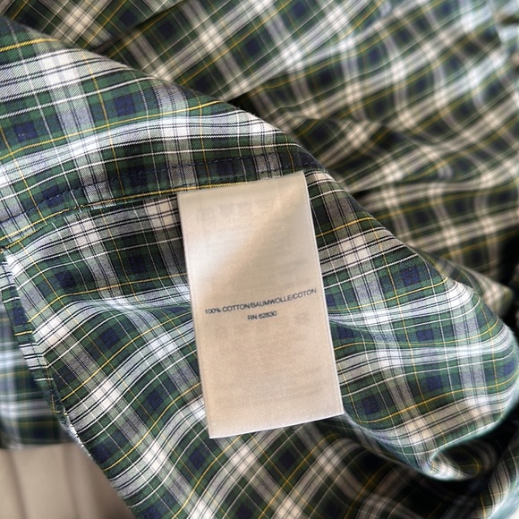 Lands' End Men's No Iron Supima Cotton Size 15.5 x 36T Tailored Fit Dress Shirt - Picture 5 of 5